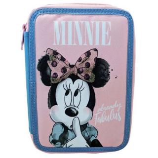 Penar echipat, Minnie Mouse, Already Fabulous,2 compartimente, 27 piese 18x15x4 cm