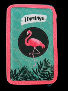 Penar ehipat Flamingo, 3 compartimente, 19x12x6 cm, 32 piese