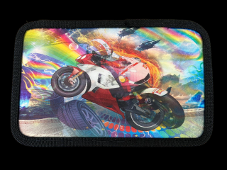 Penar ehipat Moto Race ,holograma 3D , 3 compartimente, 19x12x6 cm, 32 piese