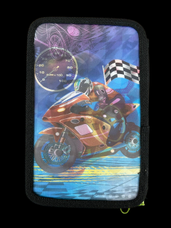 Penar ehipat Moto Speed, holograma 3D , 3 compartimente, 19x12x6 cm, 32 piese