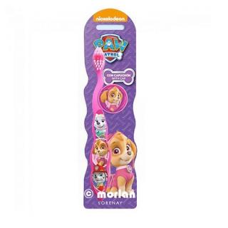 Periuta dinti Paw Patrol manuala cu capac protectie, roz