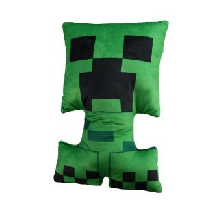 Perna decorativa forma Minecraft Creeper,   35x27x8 cm