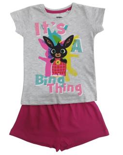 Pijama de vara cu maneca scurta, bumbac, Bing