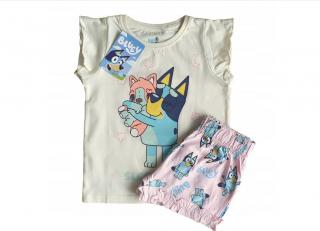 Pijama de vara cu maneca scurta, bumbac, Bluey