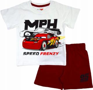 Pijama de vara cu maneca scurta, bumbac, Cars Speed
