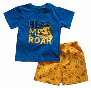Pijama de vara cu maneca scurta, bumbac, Regele Leu