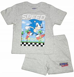 Pijama de vara cu maneca scurta, bumbac, Sonic Speed