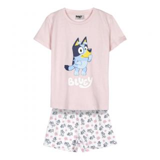 Pijama de vara pentru fete, maneca scurta, bumbac, Bluey