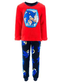 Pijama fleece maneca lunga Sonic