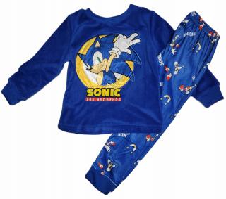 Pijama groasa din catifea Sonic