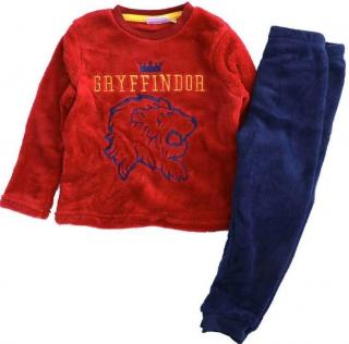 Pijama maneca lunga cocolino Harry Potter Gryffindor rosie