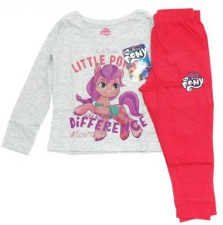 Pijama maneca lunga fete, bumbac, My Little Pony