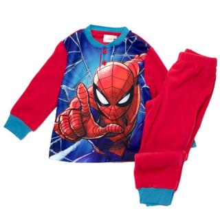 Pijama polar maneca lunga, in cutie, Spiderman