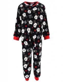 Pijama tip Overall Mickey Mouse, coral-fleece