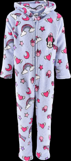 Pijama tip overall Minnie Mouse Unicorn, cocolino