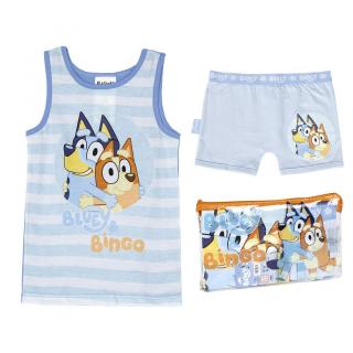 Pijama universala cu maieu din bumbac, Bluey