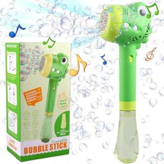Pistol de facut baloane de sapun, jucarie interactiva, Crocodil 180 ml