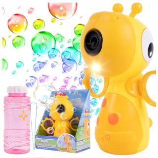 Pistol de facut baloane de sapun, jucarie interactiva, Girafa 100 ml