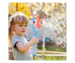 Pistol de facut baloane de sapun, jucarie interactiva, Unicorn 180 ml