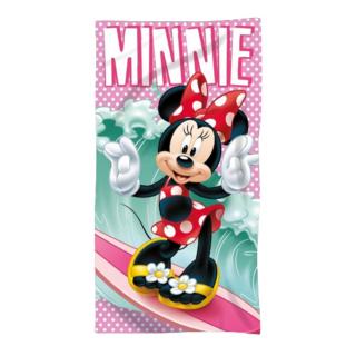 Prosop de plaja bumbac Minnie Mouse Surf, 140x70 cm