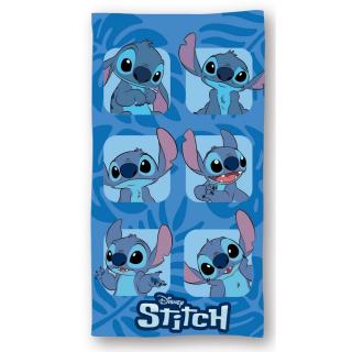 Prosop de plaja din microfibra Disney Stitch, 140x70 cm