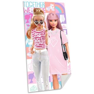 Prosop din bumbac Barbie We are Together 140x70cm