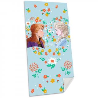 Prosop din bumbac Frozen Disney Flowers,140x70cm