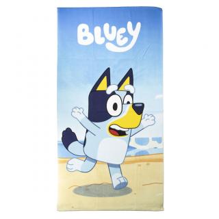 Prosop din poliester Bluey running, 140x70cm