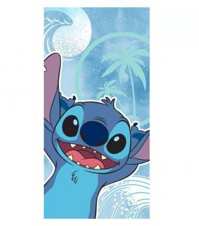 Prosop din poliester Lilo  Stitch Valuri fast dry, 140x70cm