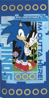 Prosop din poliester Sonic Unstoppable, 140x70cm