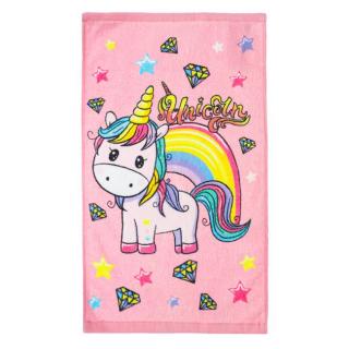 Prosop maini bumbac Unicorn Curcubeu 30x50 cm