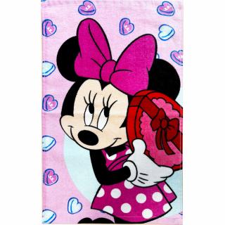 Prosop maini din bumbac Disney Minnie Bonbon Hearts 30x50 cm