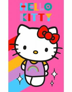 Prosop maini din bumbac Hello Kitty Rainbow 30x50 cm
