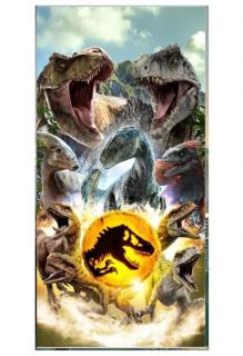 Prosop microfibra Jurassic World, 140x70cm