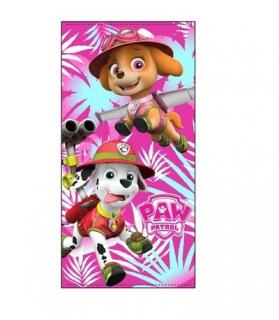 Prosop Paw Patrol Jungle roz 70 X 140 CM poliester