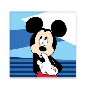 Prosop pentru maini bumbac Mickey Mouse 30x30 cm
