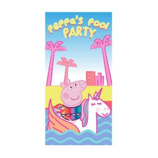 Prosop pentru plaja poliester Peppa Pig Pool Party