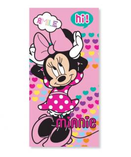 Prosop plaja poliester fast dry Minnie Mouse Hearts, 70x137 cm