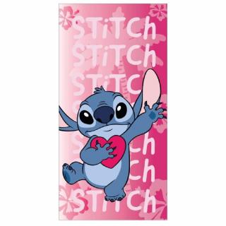 Prosop poliester Lilo  Stitch Heart fast dry, 140x70 cm