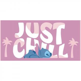 Prosop poliester Lilo  Stitch Just Chill fast dry, 140x70 cm