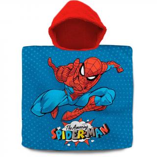 Prosop poncho bumbac, The Amazing Spiderman, 60x120 cm