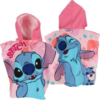 Prosop poncho microfibra Lilo  Stitch 50x100 cm