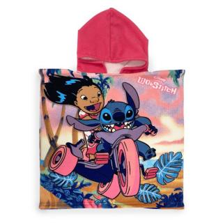 Prosop poncho microfibra, Lilo  Stitch Drive, 50 x 100 cm