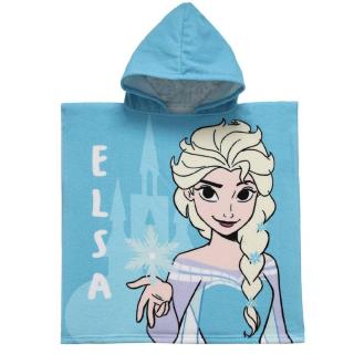 Prosop poncho poliester, Frozen Disney Elsa, 55x110 cm