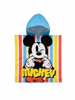 Prosop poncho poliester, Mickey Mouse Smile, 55x110 cm