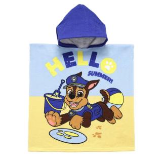 Prosop poncho poliester, Paw Patrol Hello, 55x110 cm