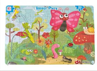 Puzzle 120 piese Petrecerea Insectelor