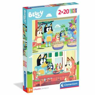 Puzzle carton Bluey Family Timey 2x20 piese