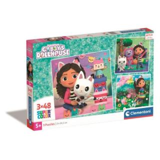 Puzzle carton Gabby s Dollhouse Playland 3x48 piese