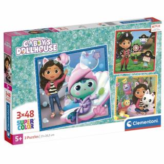 Puzzle carton Gabby s Dollhouse Spa-Day 3x48 piese